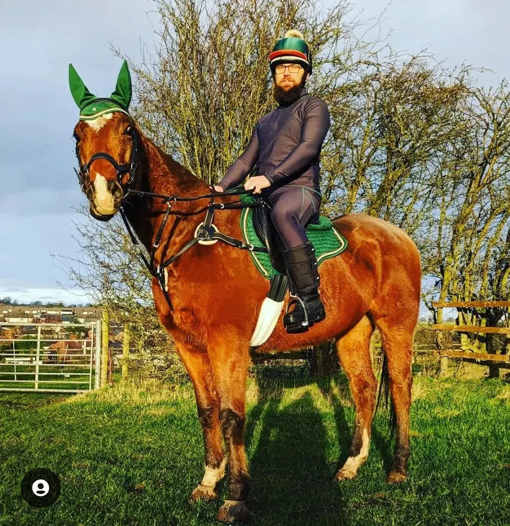 Mens grey and green base layer DNA equestrian ltd
