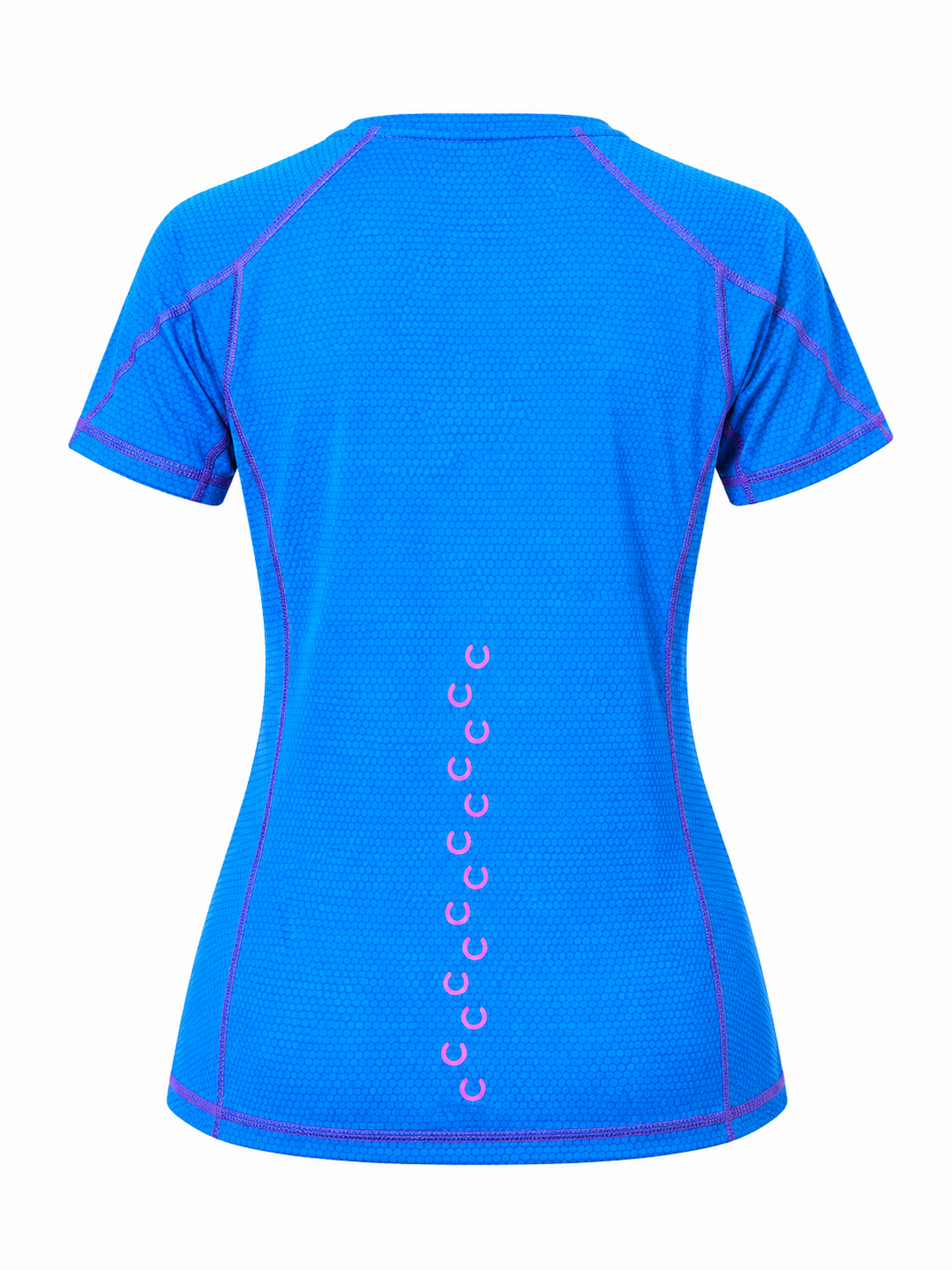 Ladies short sleeved blue tee