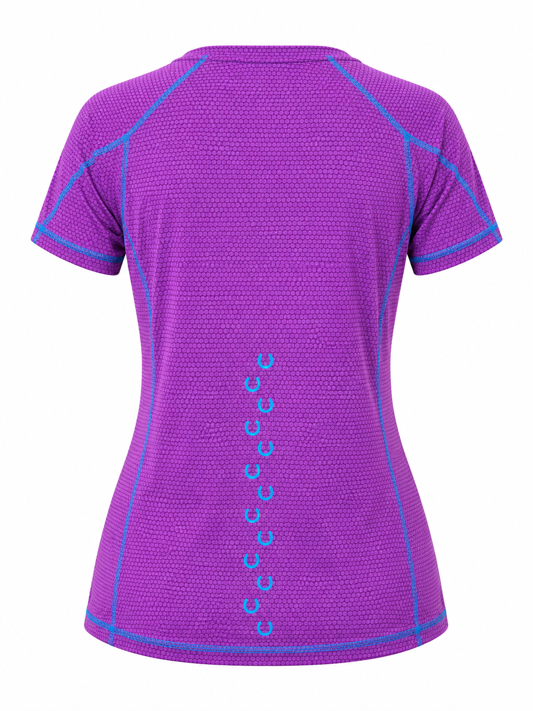 Ladies short sleeved purple tee