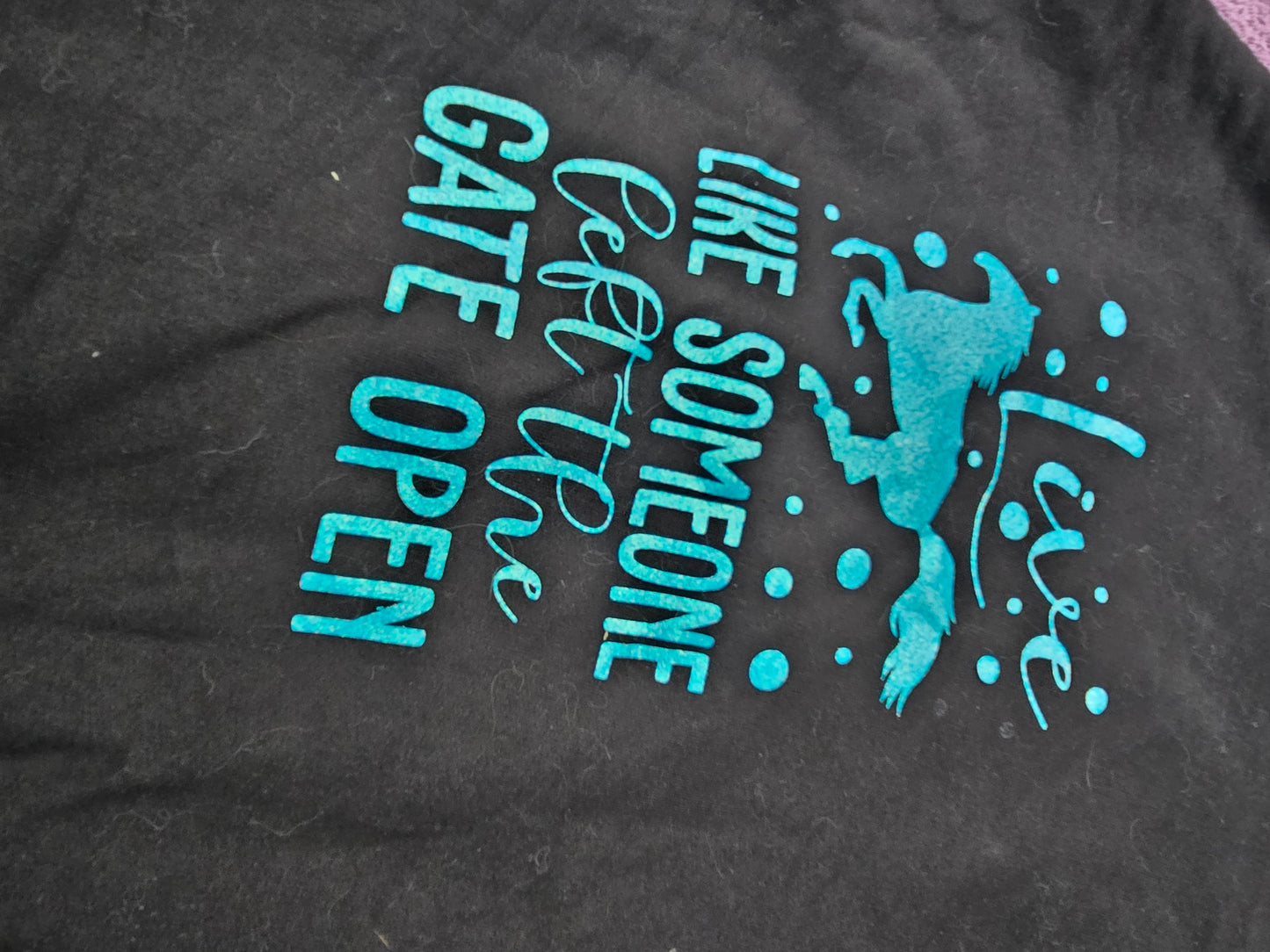 Black unisex fit slogan hoodie