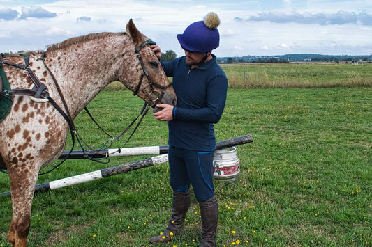 Mens navy and blue breeches DNA equestrian ltd