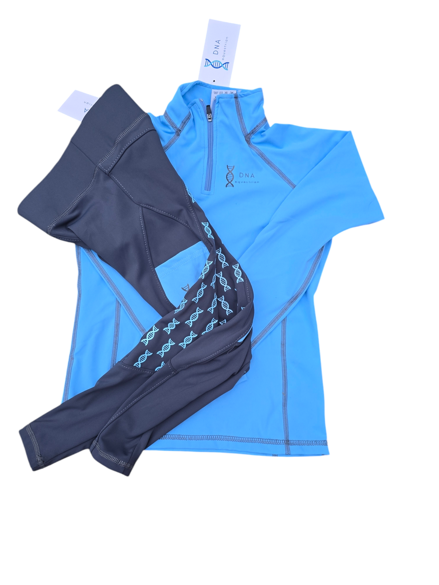 Childrens long sleeved blue baselayer
