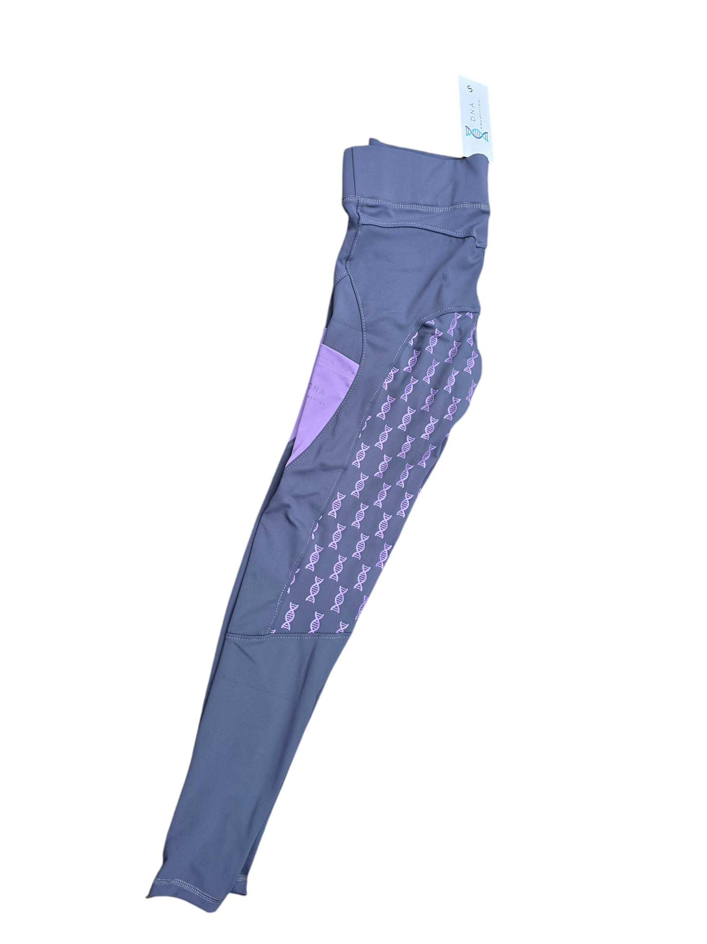 Ladies grey and purple riding tights