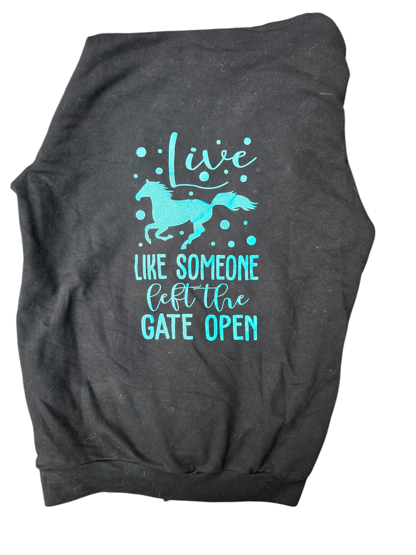 Black unisex fit slogan hoodie