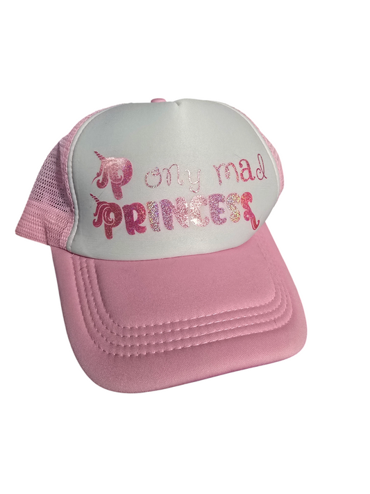 Pink pony made princess baseball cap
