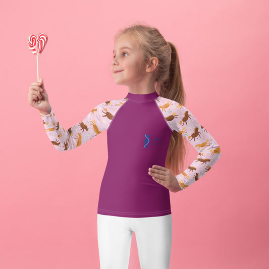 Kids pink pony baselayer DNA equestrian ltd