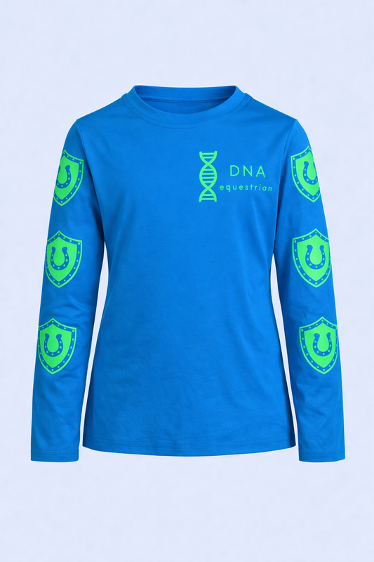 Childrens long sleeved blue tee