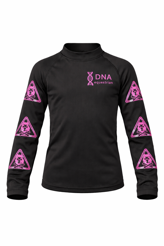 Childrens long sleeved black tee