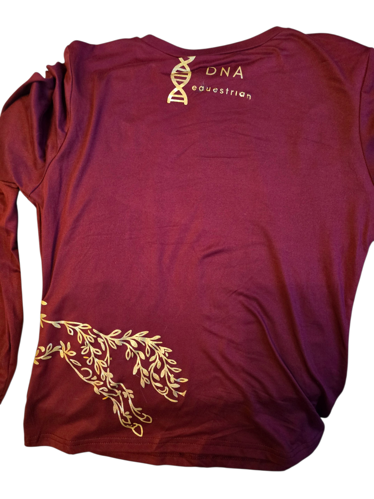 Ladies wine long sleeved tee