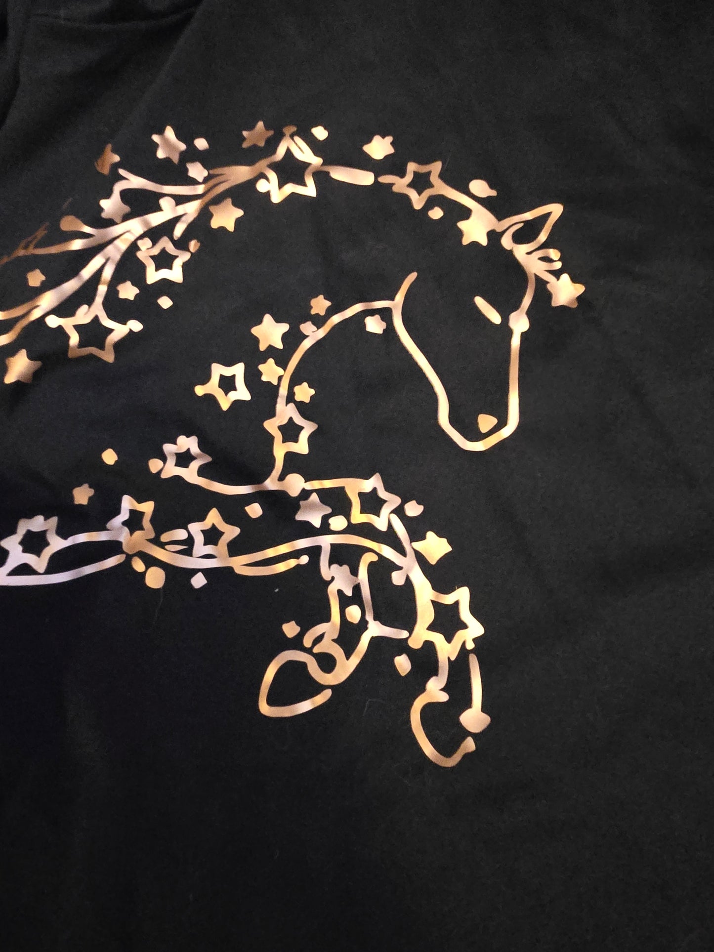 Ladies navy long sleeved star tee