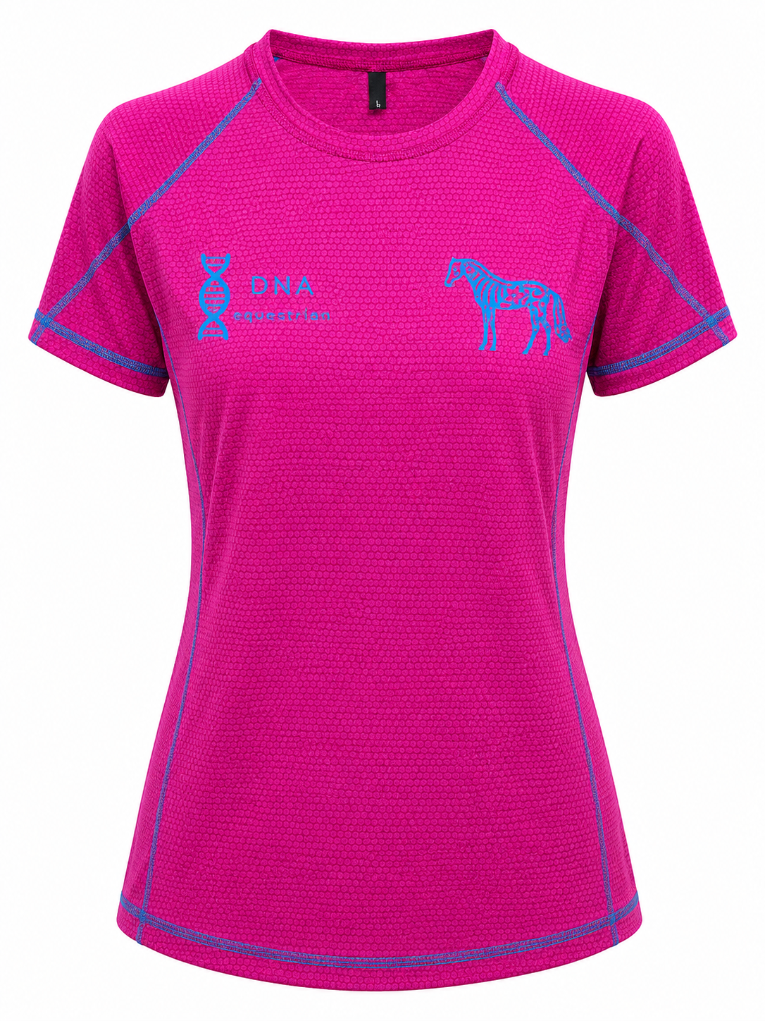 Ladies short sleeved dark pink tee