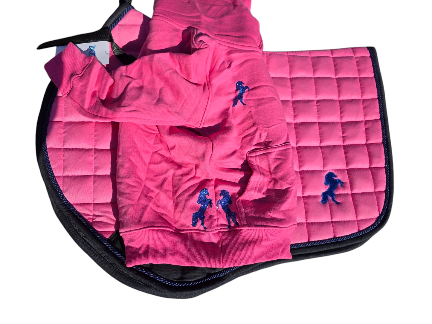 Pink saddle pad