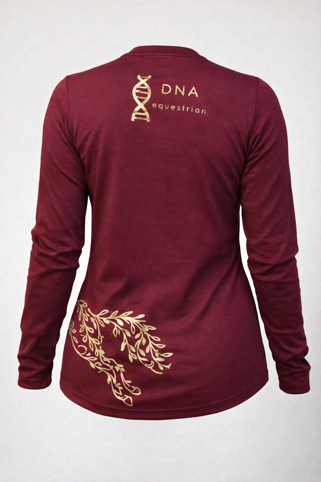 Ladies wine long sleeved tee