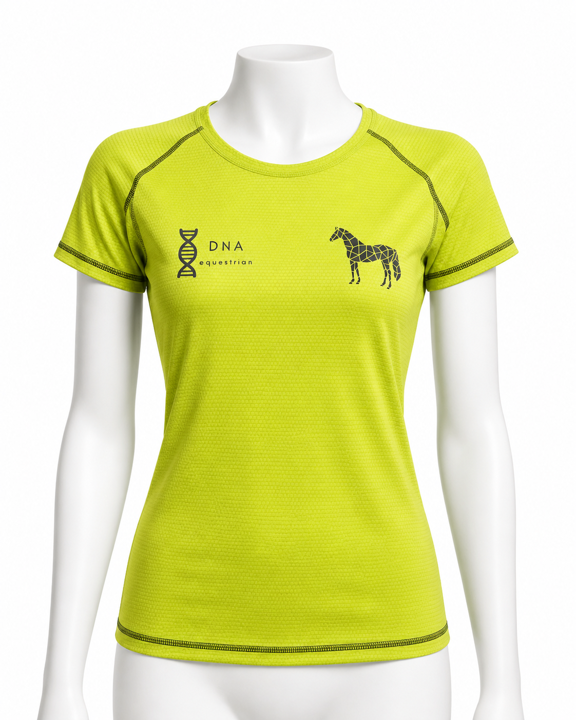 Ladies short sleeved yellow tee