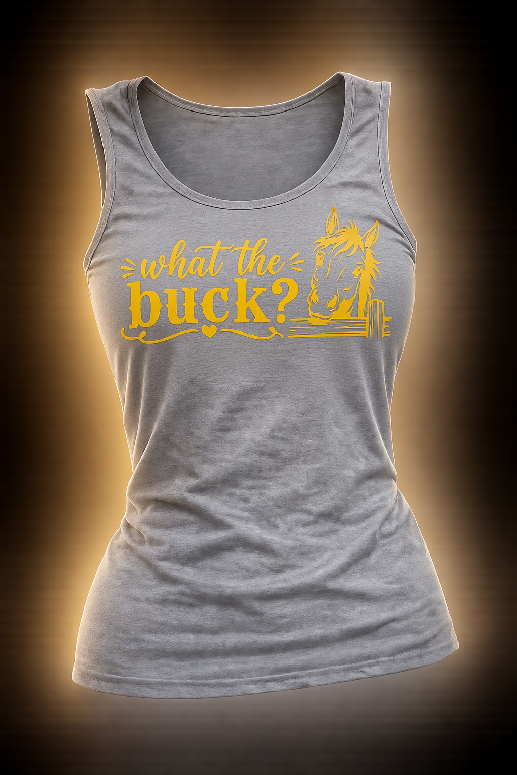 what the Buck? ladies vest top