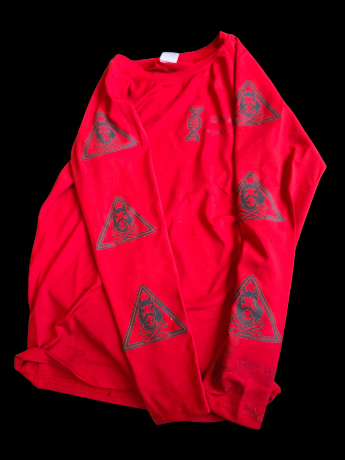Childrens long sleeved red tee