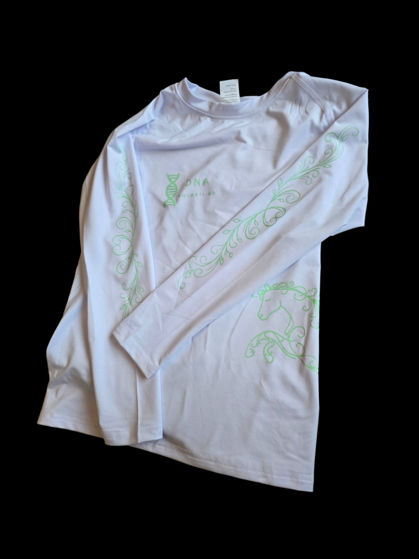 Childrens long sleeved white tee