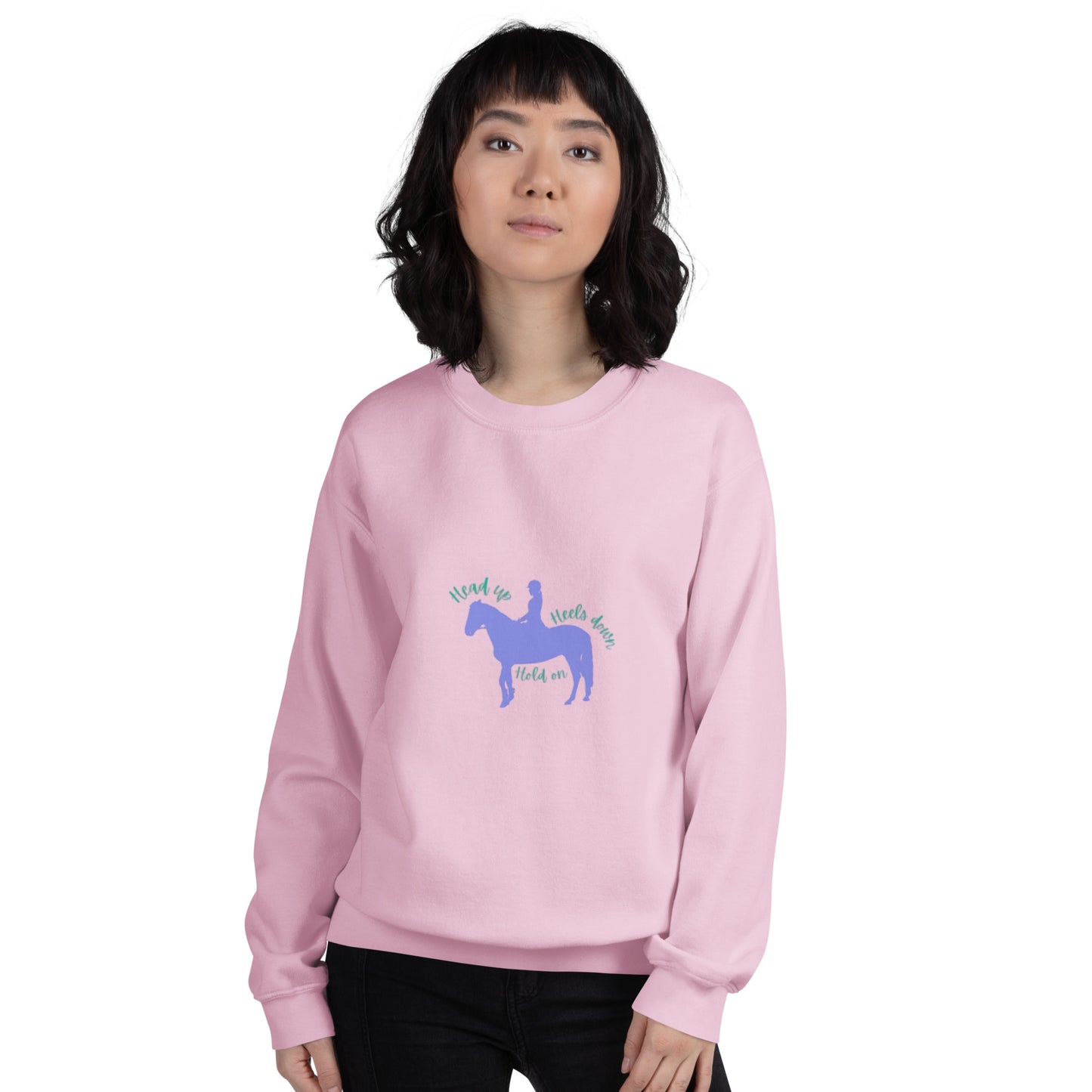 'Head up, heels down' Unisex Sweatshirt DNA equestrian ltd